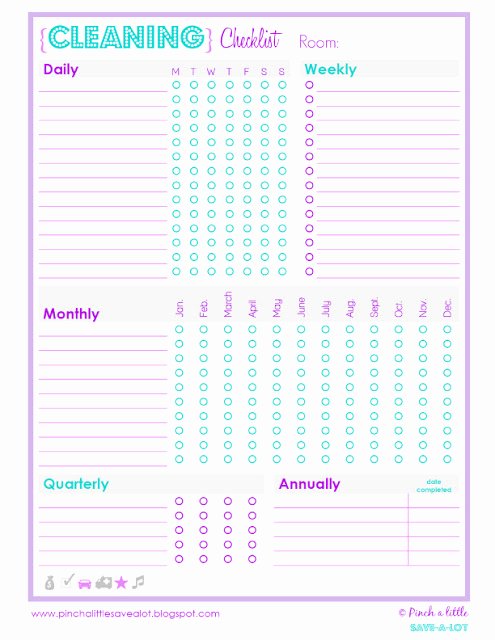 Free Cleaning Schedule Template Elegant the Best Free Printable Cleaning Checklists Sarah Titus