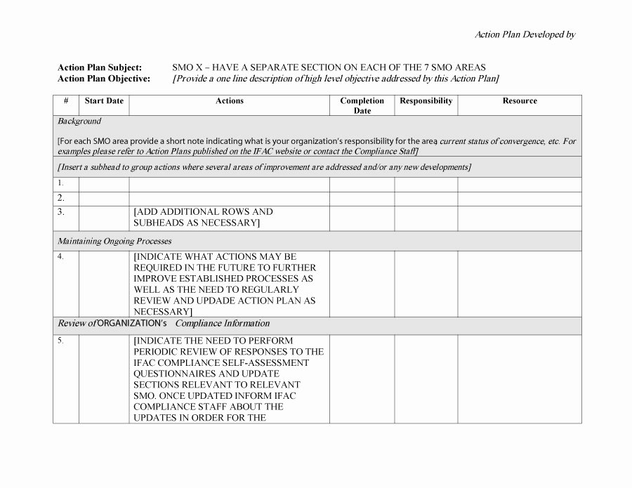 Free Corrective Action Plan Template Elegant 45 Free Action Plan Templates Corrective Emergency