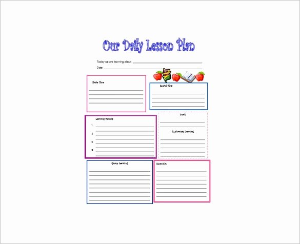 Free Daily Lesson Plan Template Awesome Daily Lesson Plan Template 10 Free Word Excel Pdf