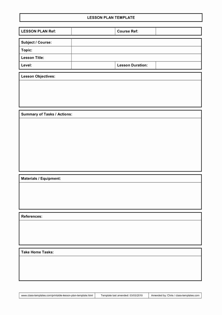 lesson plan templates