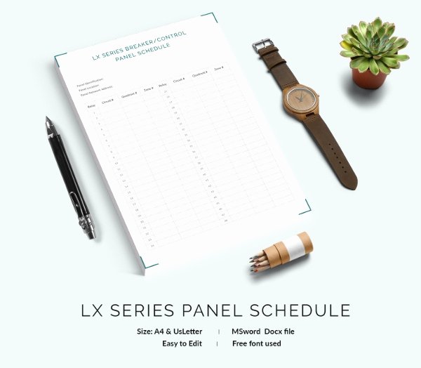 Free Electrical Panel Schedule Template Best Of 19 Panel Schedule Templates Doc Pdf