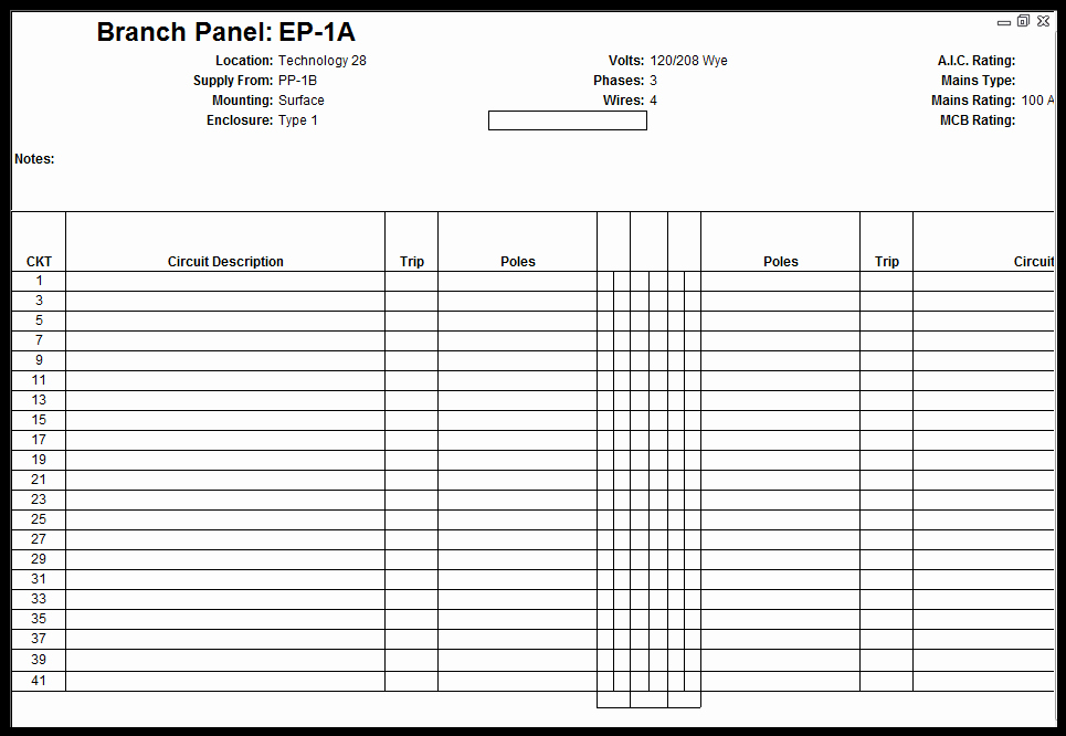 Free Electrical Panel Schedule Template Fresh Customize Revit Electrical Panel Schedule Template