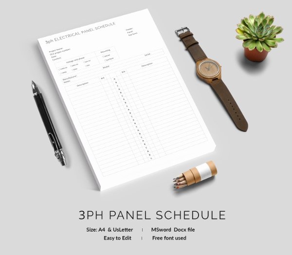 Free Electrical Panel Schedule Template Inspirational 19 Panel Schedule Templates Doc Pdf