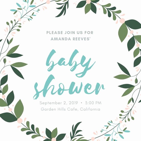 Free Email Invitations Template Best Of Customize 578 Baby Shower Invitation Templates Online Canva