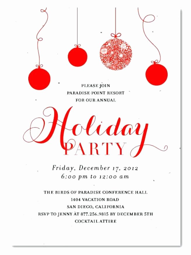 Free Email Invitations Template Lovely Free Printable Holiday Party Invitation Templates