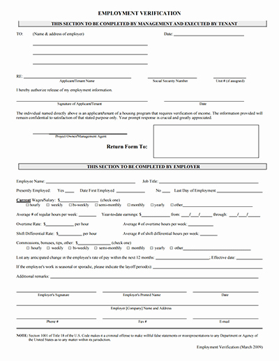 Free Employee Verification form Template Beautiful Employmetn Verification form Download Create Fill and