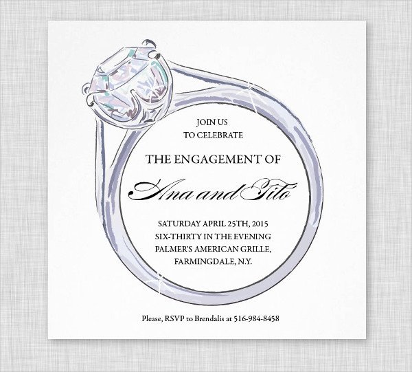 Free Engagement Party Invitation Template Elegant 12 Engagement Party Invitations Psd Word