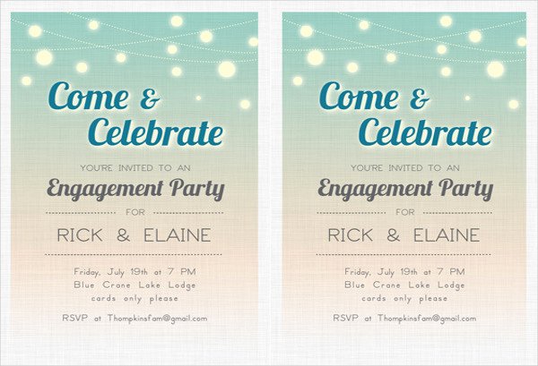 Free Engagement Party Invitation Template Fresh 49 Engagement Invitation Designs Psd Ai Vector Eps