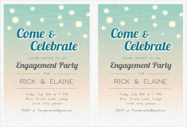 Free Engagement Party Invitation Template Fresh 49 Engagement Invitation Designs Psd Ai Vector Eps