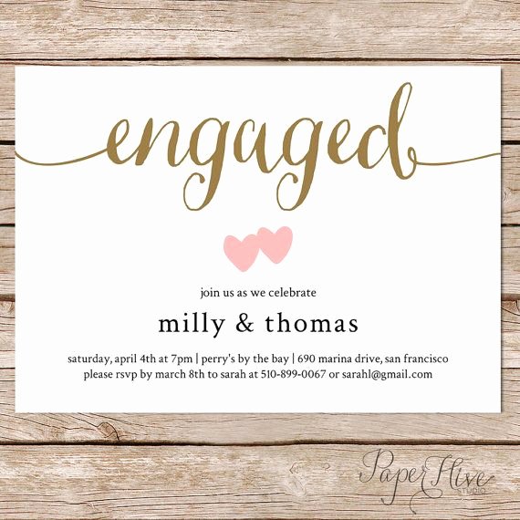 Free Engagement Party Invitation Template Inspirational 10 Engagement Invitation Cards Ideas for Awesome Couples