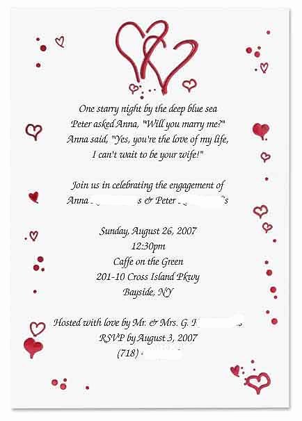 Free Engagement Party Invitation Template Luxury Fun Engagement Party Invitation Wording