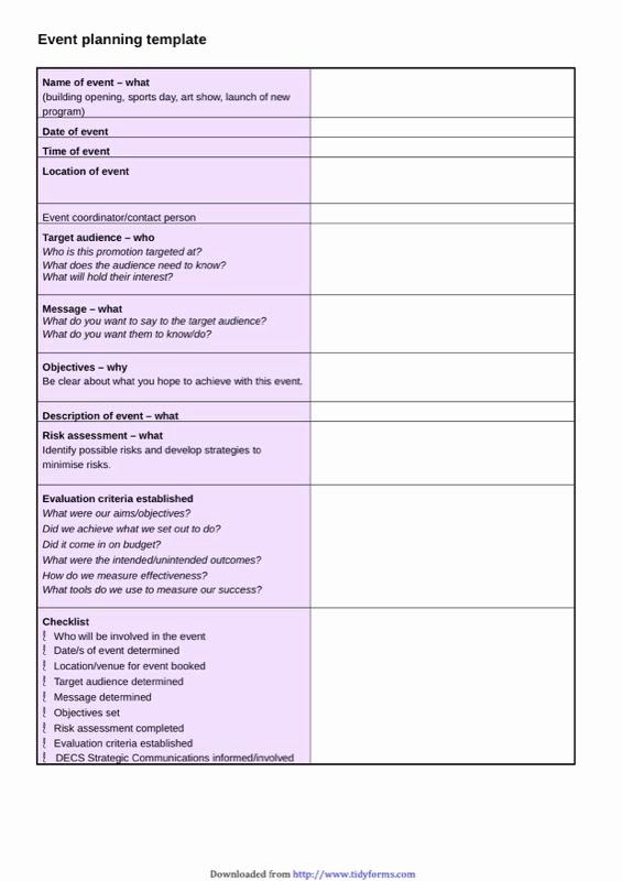 Free event Planning Template Download New Download A Free event Planning Checklist to Make Your