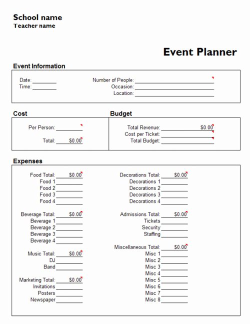 Free event Planning Template Elegant Useful Microsoft Word &amp; Microsoft Excel Templates Hongkiat