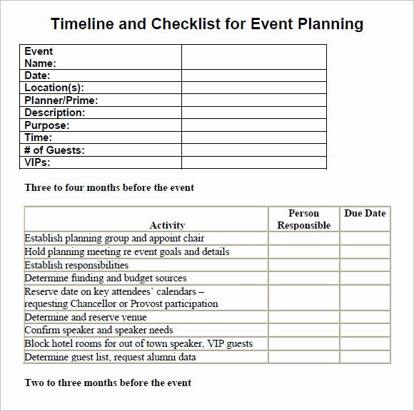 Free event Planning Template Luxury Free 16 Sample event Planning Checklist Templates In