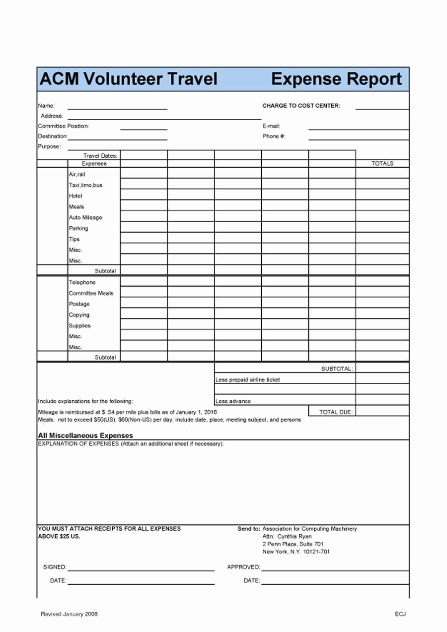 Free Expense form Template Beautiful 40 Expense Report Templates to Help You Save Money
