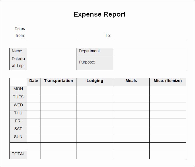 Free Expense form Template Elegant 31 Expense Report Templates Pdf Doc