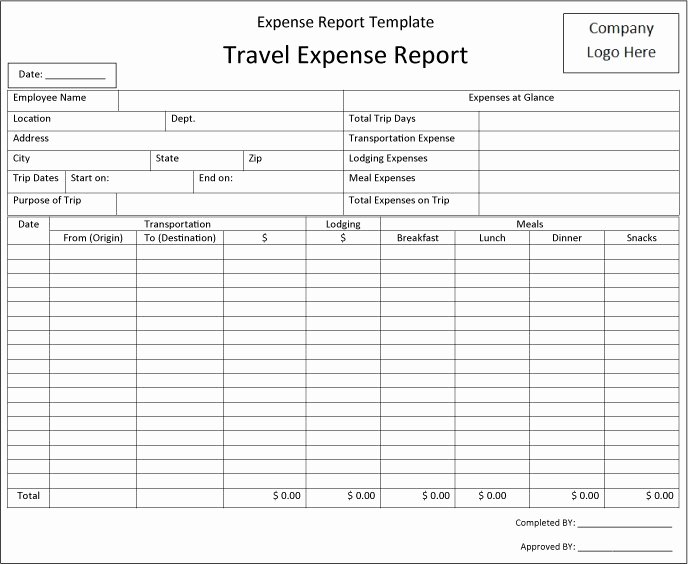 Free Expense form Template Luxury 40 Expense Report Templates to Help You Save Money