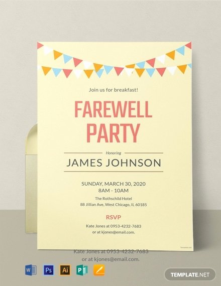 Free Farewell Invitation Template Luxury 12 Free Farewell Invitation Templates Word