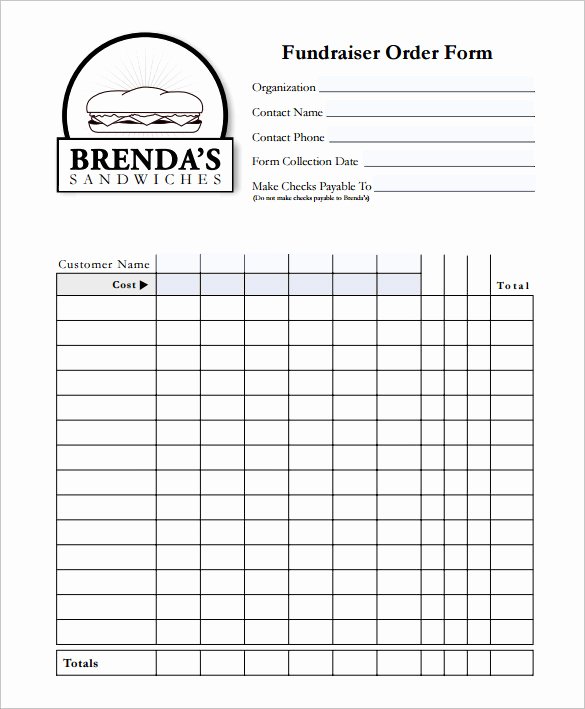 Free Fundraiser order form Template Fresh 29 order form Templates Pdf Doc Excel