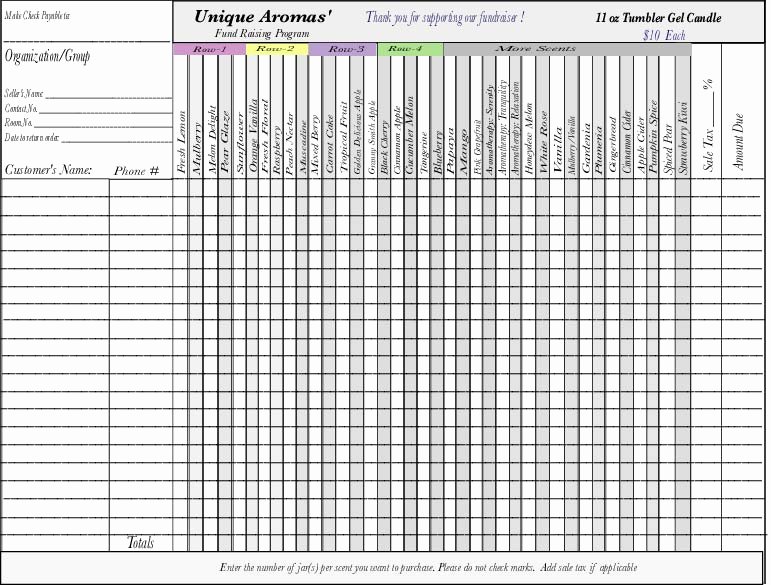 Free Fundraiser order form Template Inspirational Fundraiser order form Templates Word Excel Pdf formats