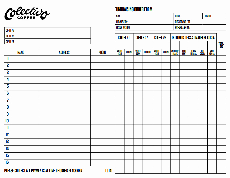 Free Fundraiser order form Template Lovely 6 Fundraiser order form Templates Website Wordpress Blog