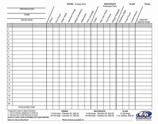 Free Fundraiser order form Template New Fundraiser order Templates Word Excel Samples