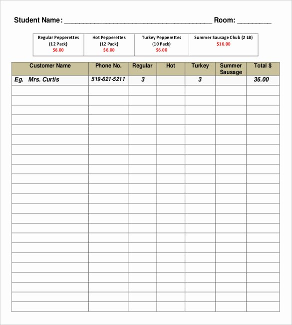 Free Fundraiser order form Template Unique 16 Fundraiser order Templates – Docs Word