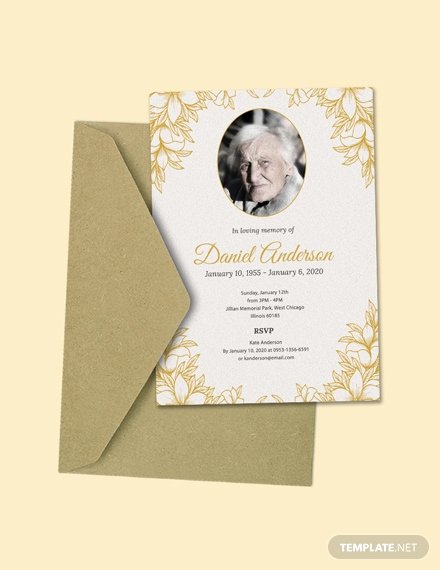 Free Funeral Invitation Template Awesome Free Simple Funeral Invitation Template Download 513