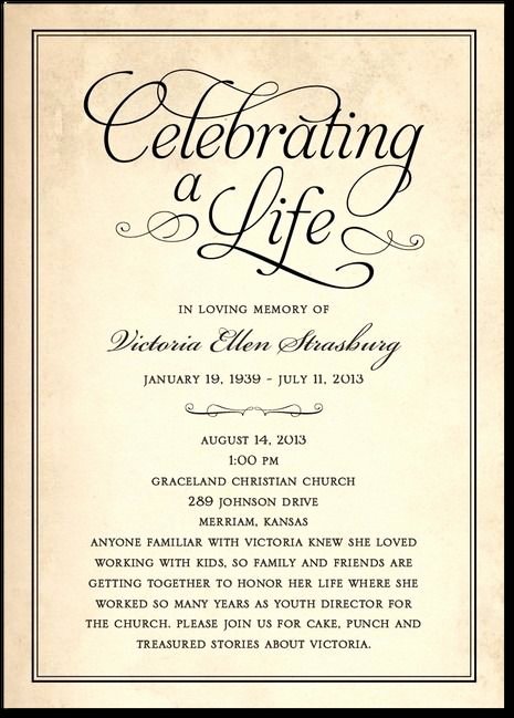 Free Funeral Invitation Template Awesome Memorial Invitation