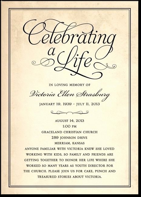 Free Funeral Invitation Template Awesome Memorial Invitation