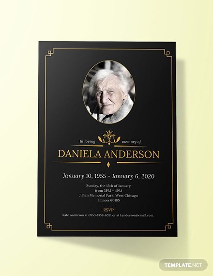 Free Funeral Invitation Template Lovely Free Simple Funeral Invitation Template Download 513