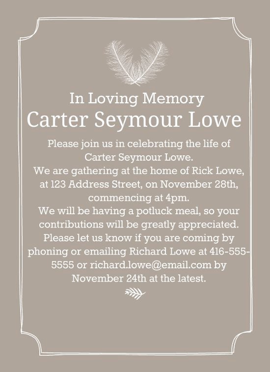 Free Funeral Invitation Template Luxury 39 Best Funeral Reception Invitations