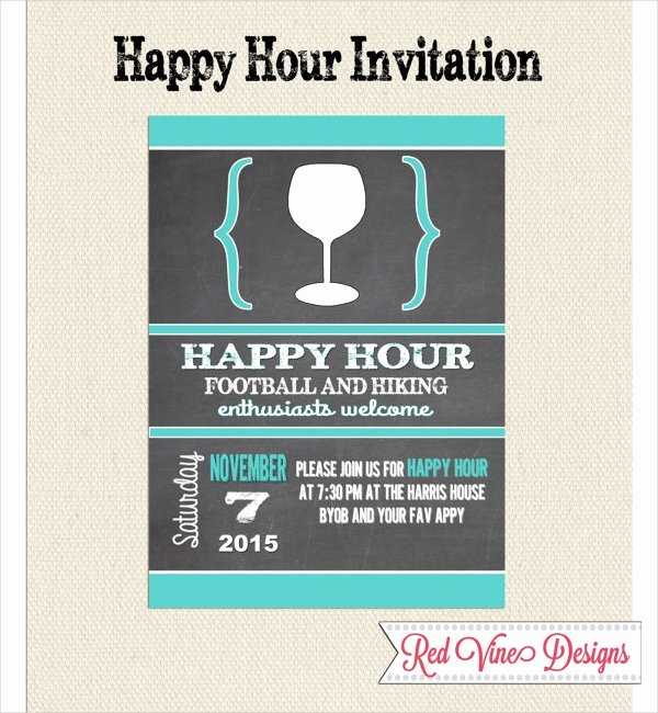 Free Happy Hour Invitation Template Best Of 14 Happy Hour Invitation Designs &amp; Templates Psd Ai