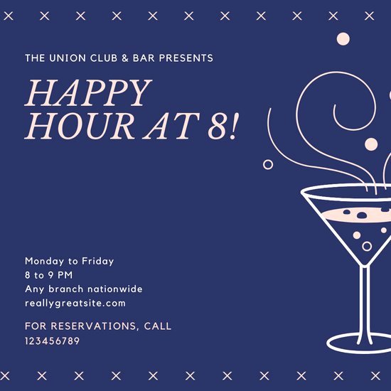 Free Happy Hour Invitation Template Fresh Customize 74 Happy Hour Invitation Templates Online Canva