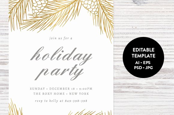 Free Holiday Party Invitation Template Lovely Holiday Party Invitation Template Invitation Templates