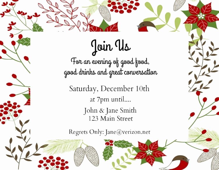 Free Holiday Party Invitation Template Unique Make Your Own Holiday Invitations Free Printables