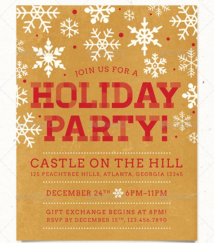 Free Holiday Party Template Awesome 30 Christmas Holiday Psd &amp; Ai Flyer Templates