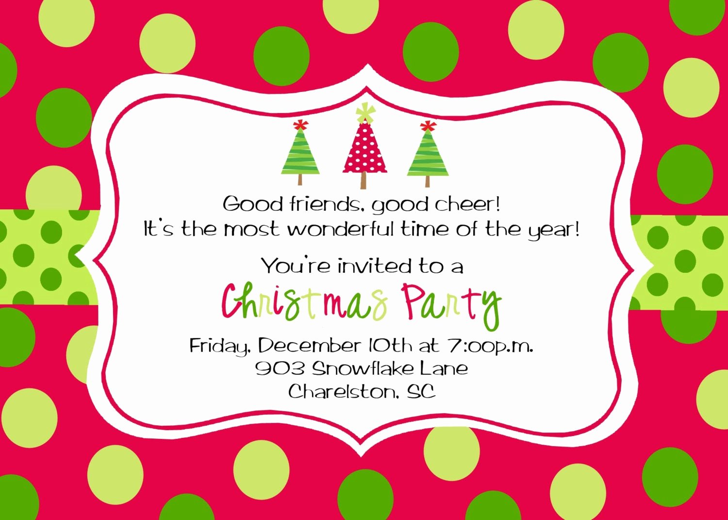 Free Holiday Party Template Elegant Christmas Party Invitations