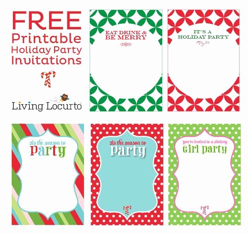 Free Holiday Party Template Inspirational Free Printable Holiday Party Invitations