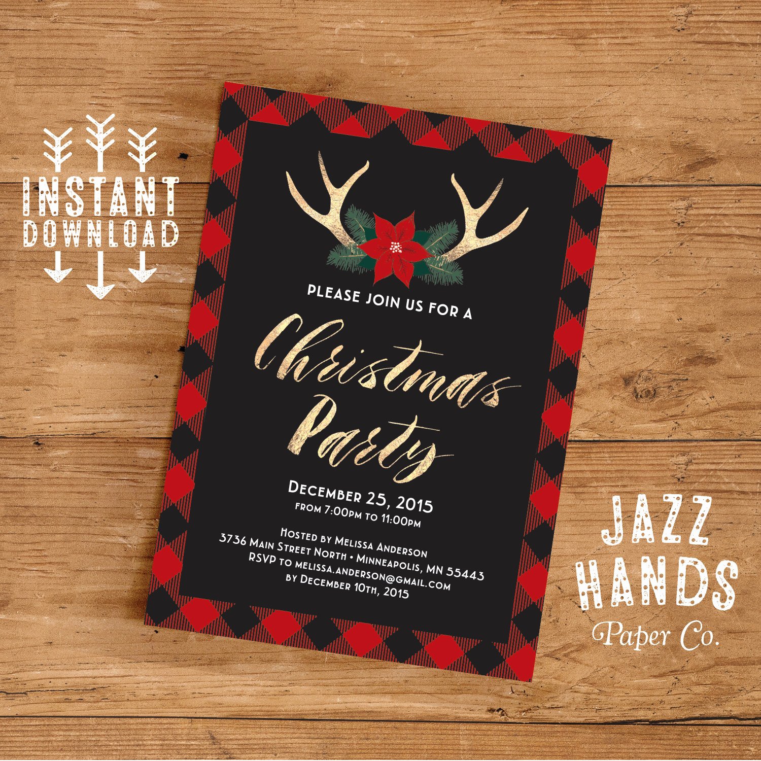 Free Holiday Party Template Lovely Christmas Party Invitation Template Diy Printable Holiday