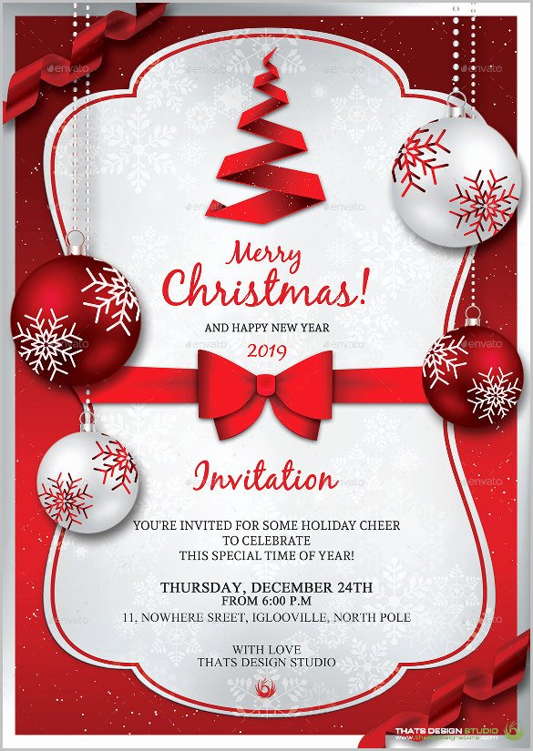 Free Holiday Party Template New Christmas Invitation Templates