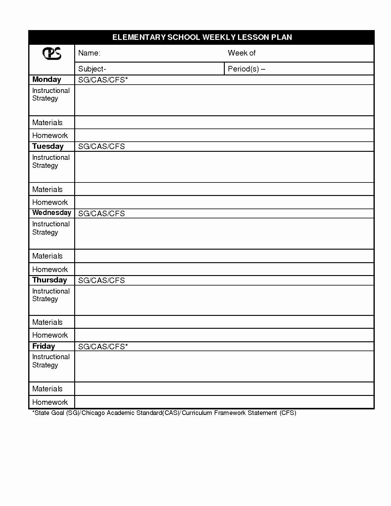 Free Lesson Plan Template Elementary Best Of Best S Of Blank Elementary Lesson Plan Template