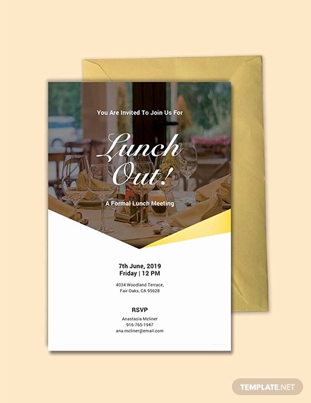 Free Lunch Invitation Template Awesome 10 Free Invitation Lunch Templates