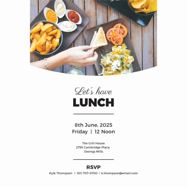 Free Lunch Invitation Template Awesome 42 Party Invitations Free Psd Vector Ai Eps format