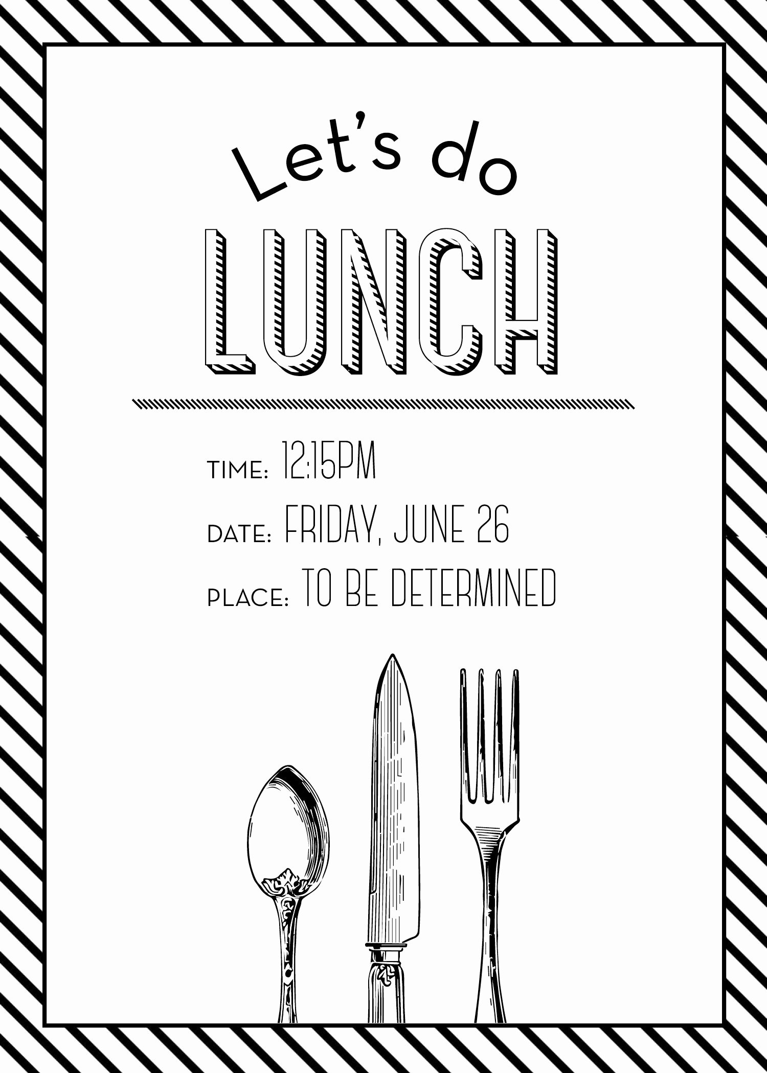 Free Lunch Invitation Template Elegant Simple but Elegant Lunch Invitation