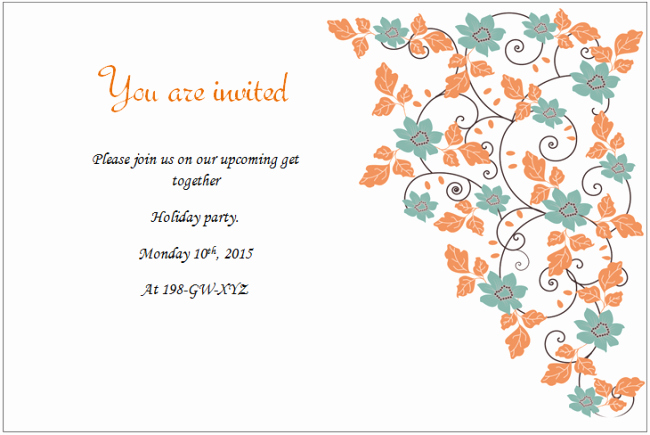 Free Lunch Invitation Template New Holiday Invitation Templates Templates for Microsoft Word