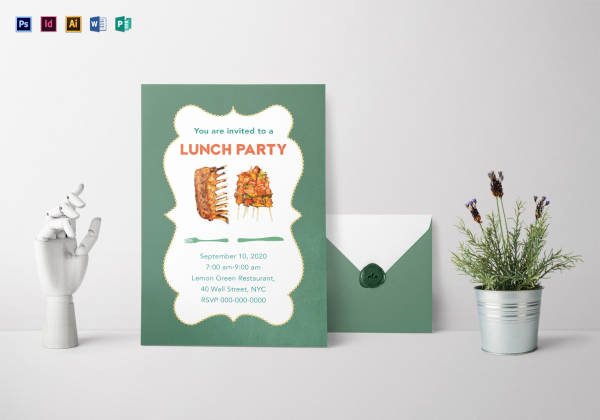 Free Luncheon Invitation Template Fresh 38 Lunch Invitation Templates Psd Ai Word