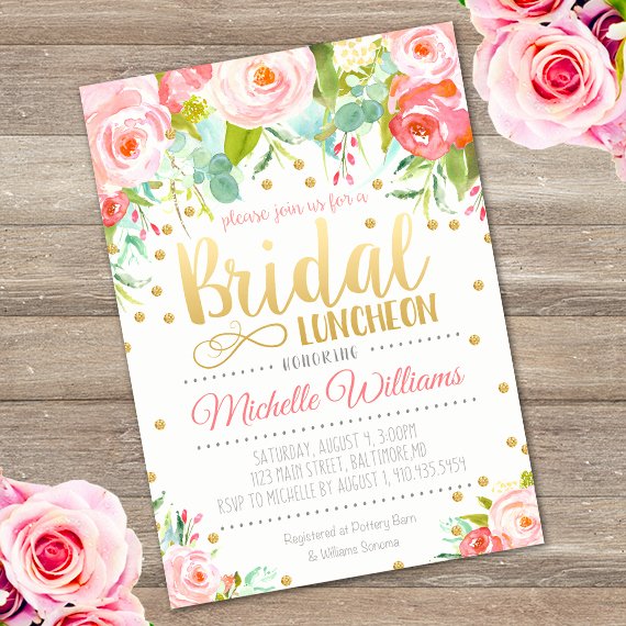 Free Luncheon Invitation Template Inspirational Bridal Luncheon Invitation Template Edit with Adobe