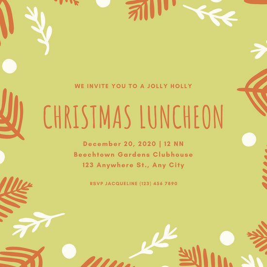 Free Luncheon Invitation Template Inspirational Customize 73 Luncheon Invitation Templates Online Canva