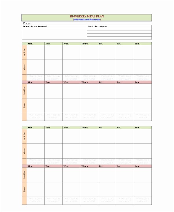 Free Meal Planner Template Download Awesome Weekly Meal Planner Template 9 Free Pdf Word Documents